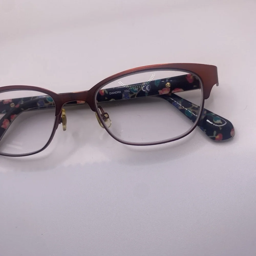 Kate Spade Eyeglasses Women FRAME ONLY Diandra 49-17-140 Burgundy Havana 752